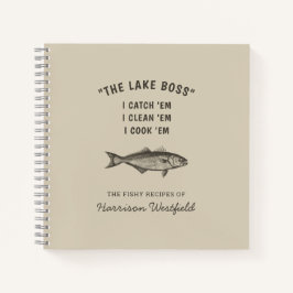 Angeln Spaß Personalisierte Fischrezepte Notizbuch