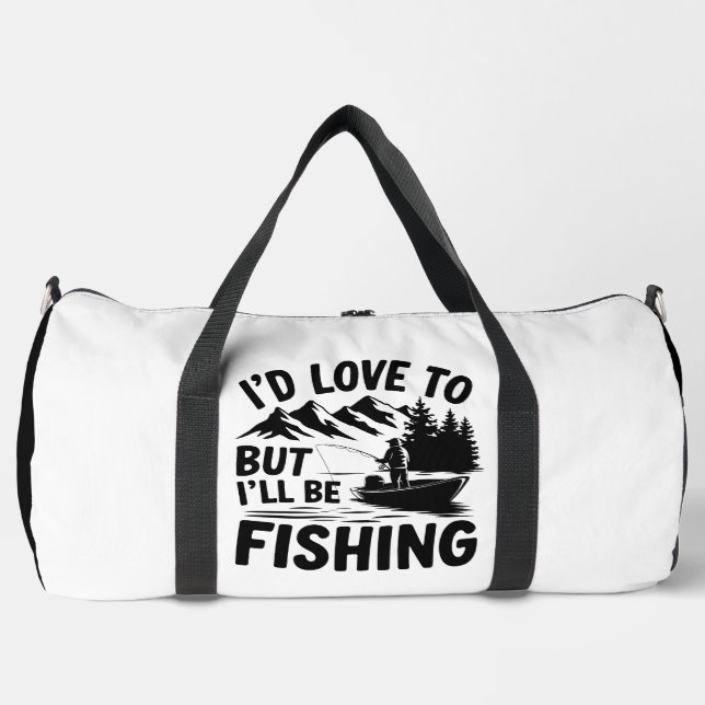 Angeln statt, aber ich werde  duffle bag (Vorderseite)
