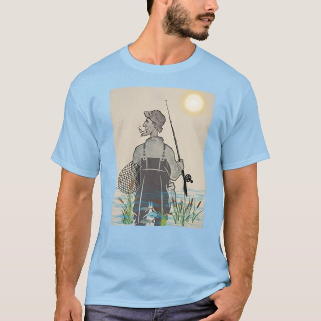 Angeln  T-Shirt (Vorderseite)