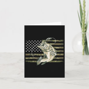 Angeln Tarnung uns Amerikanische Flagge B Fisch Fi Karte