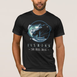 Angeln – „The Reel Deal“ Lustige Angler Grafik T-Shirt