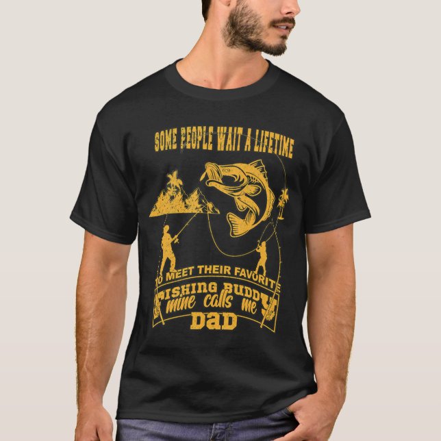 Angeln und Bier-Design  T-Shirt (Vorderseite)