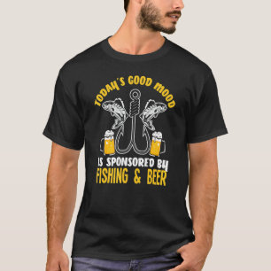 Angeln und Bier Fischer Angler Fischen T-Shirt