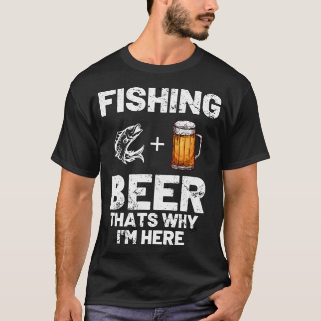 Angeln und Bier T-Shirt (Vorderseite)