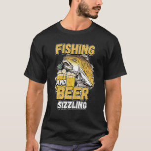 Angeln und Bier zischen Angeln Fischer Sprüche F T-Shirt