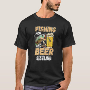 Angeln und Bier zischt Angeln Fischer Sagt F T-Shirt