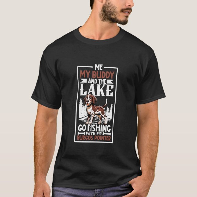 Angeln und Burgalese Pointer T-Shirt (Vorderseite)