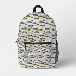 Angeln Walleye Bass Crappie Angler Männer Bedruckter Rucksack