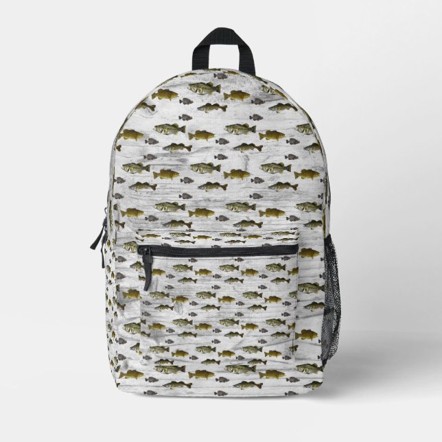 Angeln Walleye Bass Crappie Angler Männer Bedruckter Rucksack (Vorderseite)