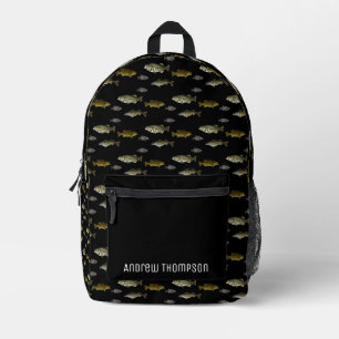 Angeln Walleye Bass Crappie Angler Männer Bedruckter Rucksack