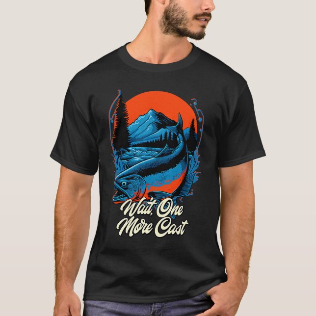 Angeln warten ein weiterer Fischer Fischer T-Shirt (Vorderseite)