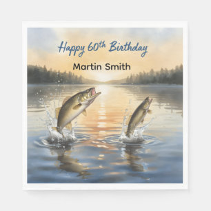 Angeln zum 60. Geburtstag 60. Geburtstag Serviette