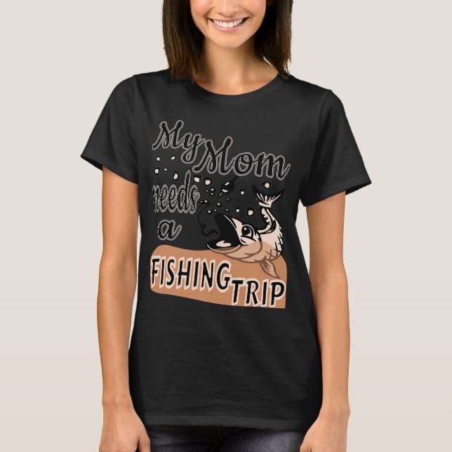 Angelnde Mutter aus Denver T-Shirt (Vorderseite)