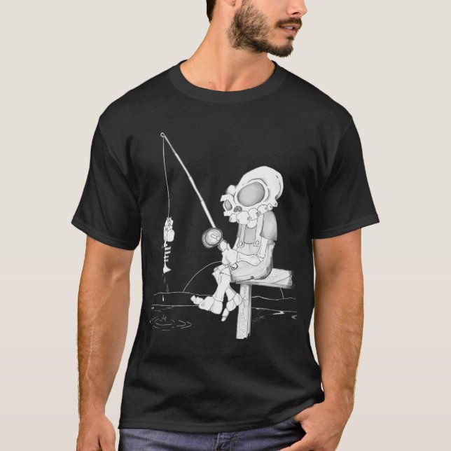 Angelnde Mutter wie eine normale Mutter, aber cool T-Shirt (Vorderseite)