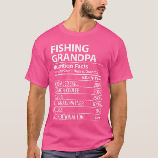 Angelnde Opa Nährwertangaben Lustig Angelnder Opa T-Shirt