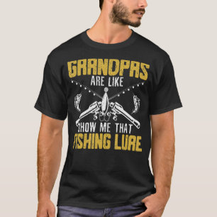 Angelnder Opa-Haken-Angler Fischer T-Shirt