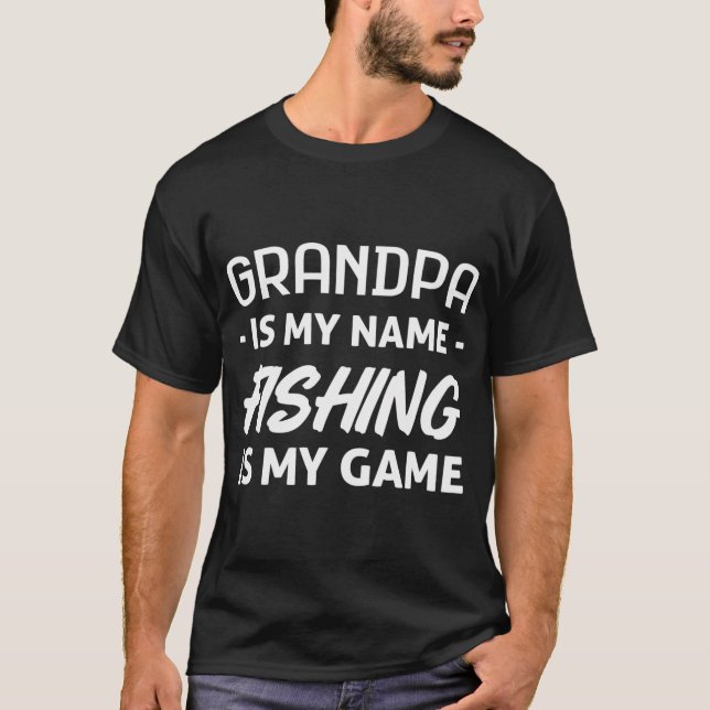 Angelnder Opa T-Shirt (Vorderseite)
