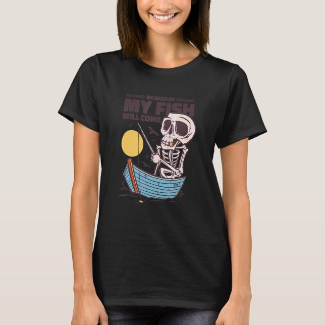 Angelnder Rentner-Opa-Fischer T-Shirt (Vorderseite)