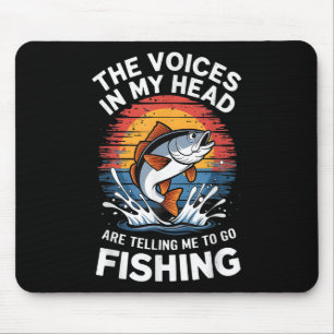 Angelnder Vater Männer Lustige Rolle Cooler Fisch  Mousepad