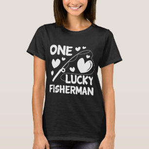 Angelndes Paar Ein Glücklicher Fischer Fischrute G T-Shirt