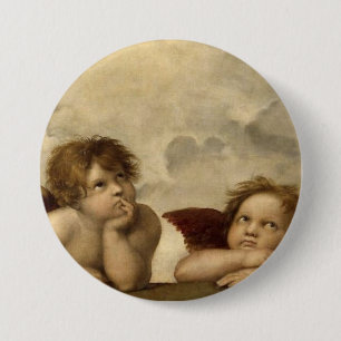 Angelo Cherubs Raphael Santi Siena Button