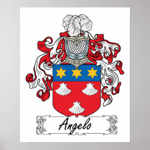 Angelo Familienwappen Poster