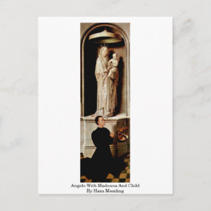 Angelo mit Madonna und Kind von Hans Memel Postkarte