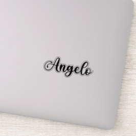 Angelo Name - Handgeschriebene Kalligrafie Aufkleber