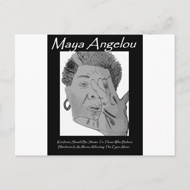 Angelou Quote Gruß Postkarte (Vorderseite)