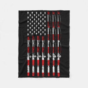 Angelrod Amerikanische USA-Flagge Patriotische Ang Fleecedecke