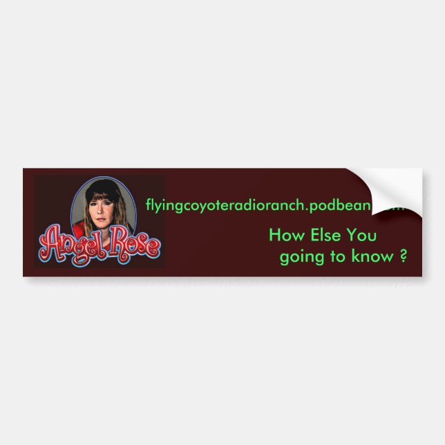 AngelRose, flyingcoyoteradioranch.podbean.com,… Autoaufkleber (Vorne)