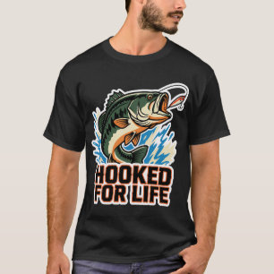 Angelrute Amerikanische USA-Flagge Fis Geschenkide T-Shirt