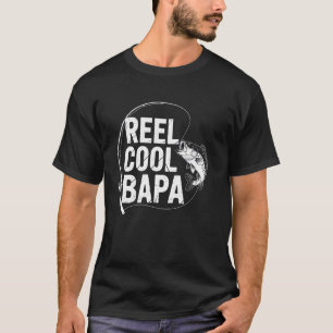 Angelrute Cool Bapa Lustiger Angelvater Vatertag T-Shirt