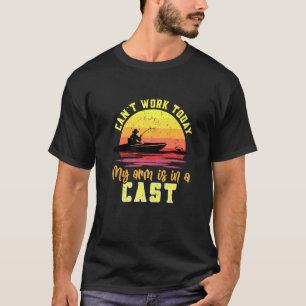 Angelrute in einem Guss Fischer Fischhalter Fang T-Shirt