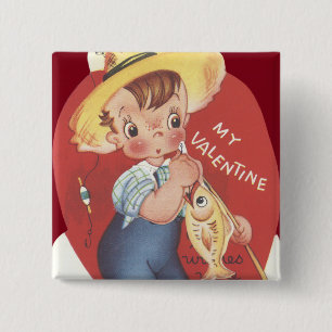 Angelrute Junge Valentine Button