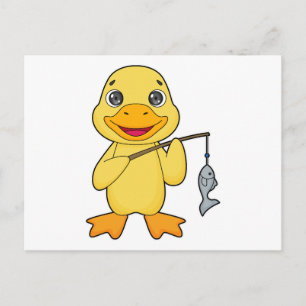 Angelrute Postkarte