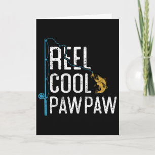 Angelrutsche Coole Pawpaw Vatertagsgeschenk Fische Karte