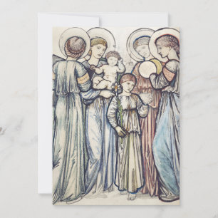 Angels and Children von Sir Edward Burne-Jones Einladung