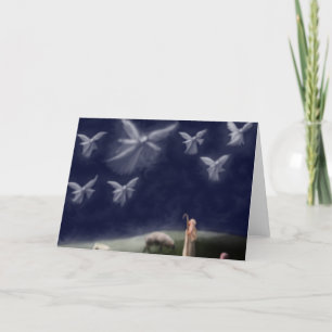 Angels and Shepherds Christmas card Feiertagskarte
