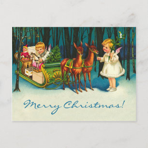 Angels auf dem Weg Feiertagspostkarte