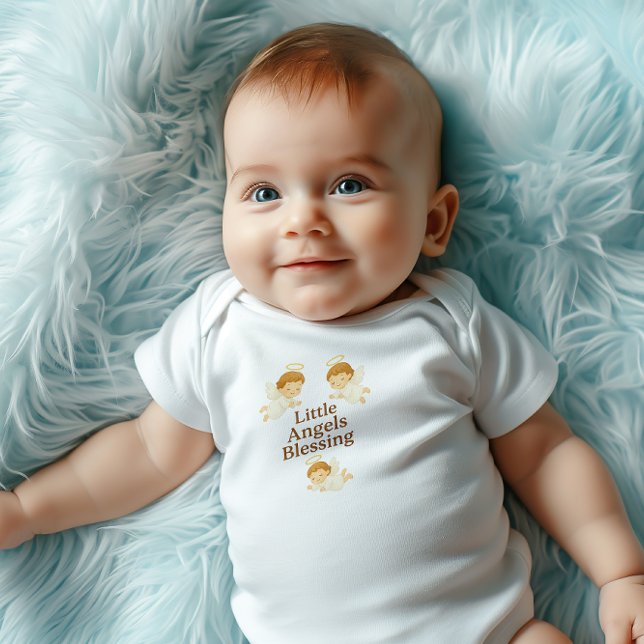 Angels Blessing – Baby Bodysuit | Baptism & GIFT Baby Strampler (Von Creator hochgeladen)