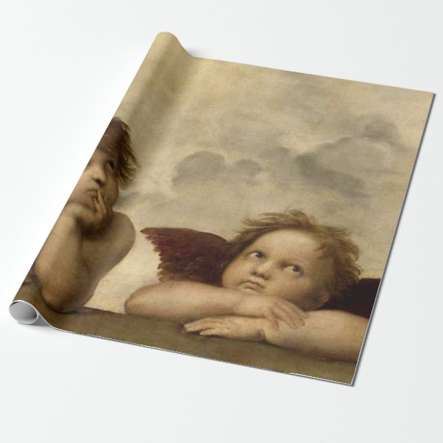 Angels Cherubs Raphael Santi Siena Geschenkpapier (Ungerollt)