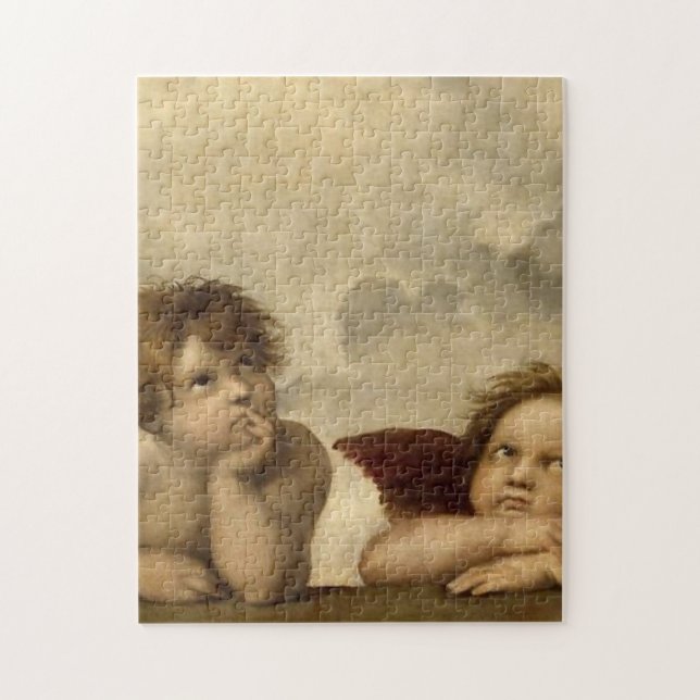 Angels Cherubs Raphael Santi Siena Puzzle (Vertikal)