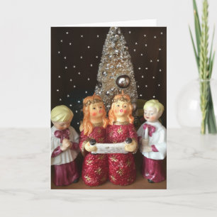 Angels & Choir Boys Sing Feiertagskarte