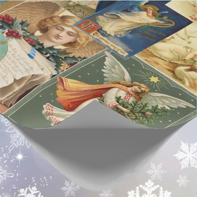 Angels Christmas Viktorianisch Cards Hübsche Posen Geschenkpapier (Von Creator hochgeladen)