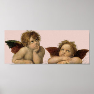 Angels Engel – Madonna Sixtina – Raphael – R Poster