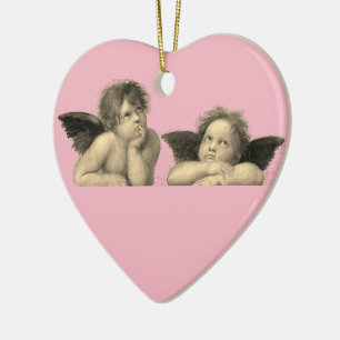 Angels Engel - Madonna Sixtina - Raphael - Raffael Keramik Ornament