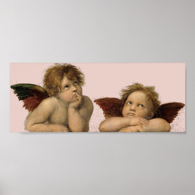 Angels Engel - Madonna Sixtina - Raphael - Raffael Poster (Vorne)