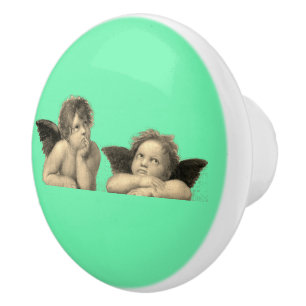 Angels Engel – Madonna Sixtina Raphael Vintage Keramikknauf
