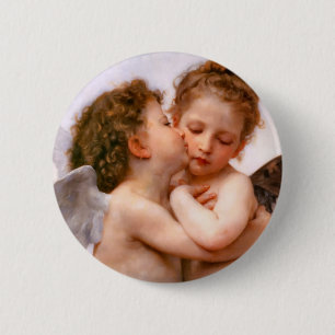 Angels First Kiss, Bouguereau Button